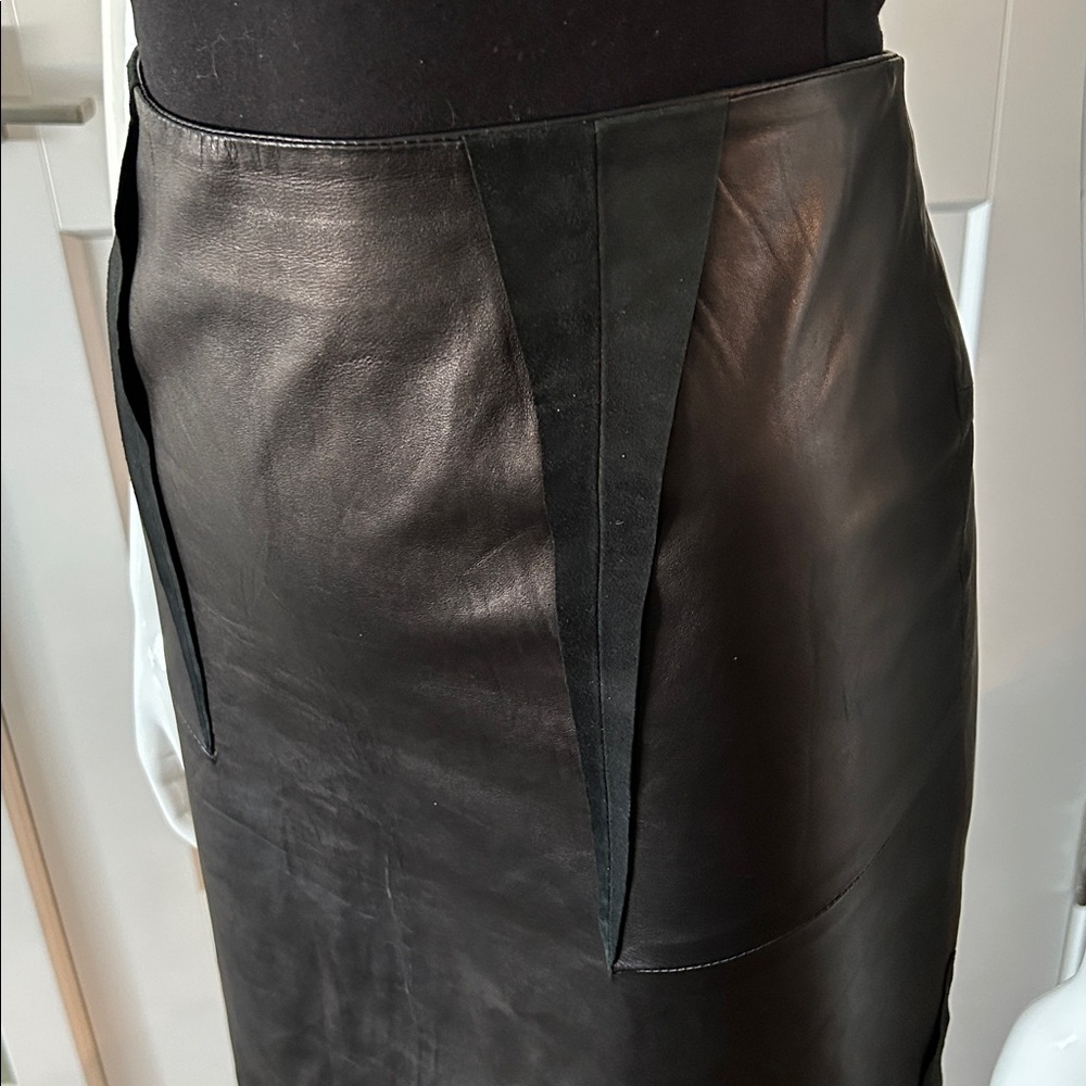 Acne Studios Lambskin Leather Skirt - Picture 3 of 16